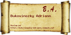 Bukovinszky Adrienn névjegykártya